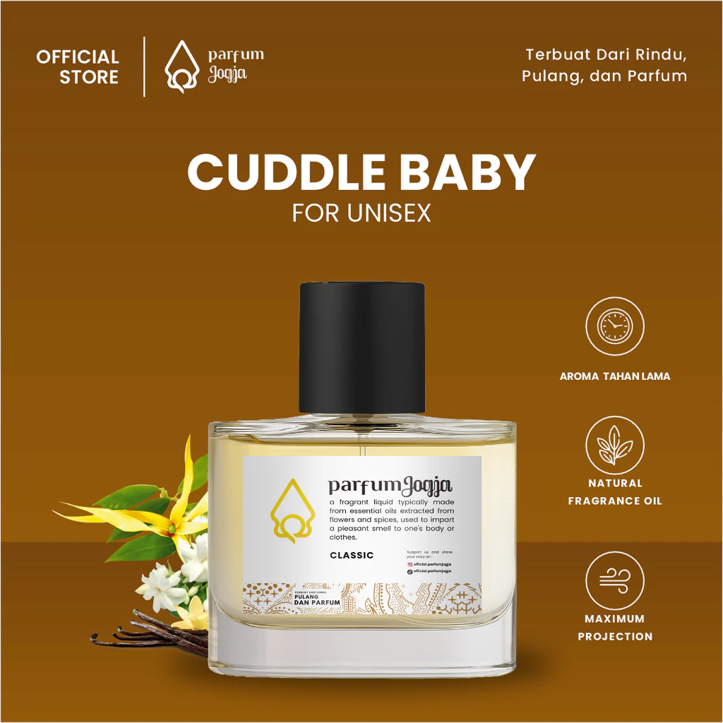 Parfum Jogja Malioboro - CUDDLE BABY - Classic - EDP - Aroma Soft & Baby Powder - Parfum Jogja