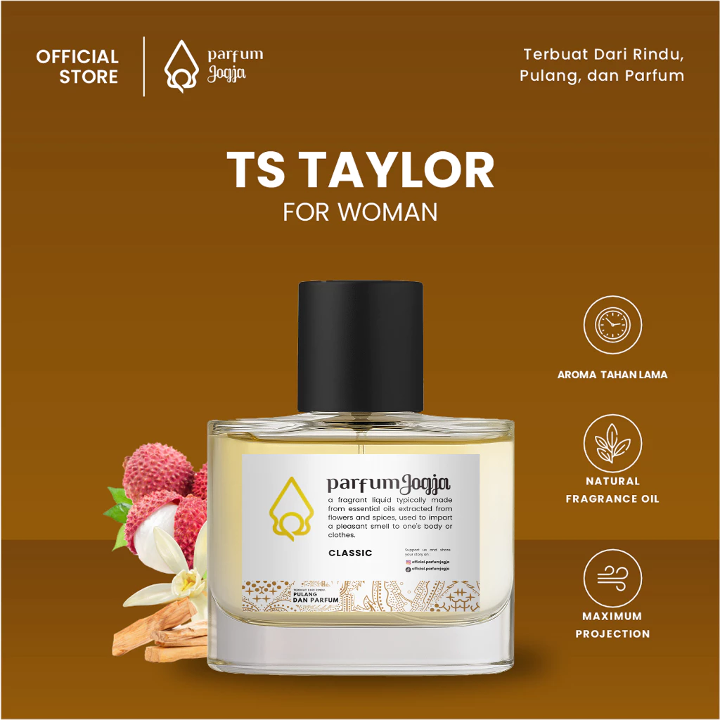 Parfum Jogja Malioboro - TS TAYLOR - Classic - EDP - Aroma Vanilla & Fruity - Parfum Jogja