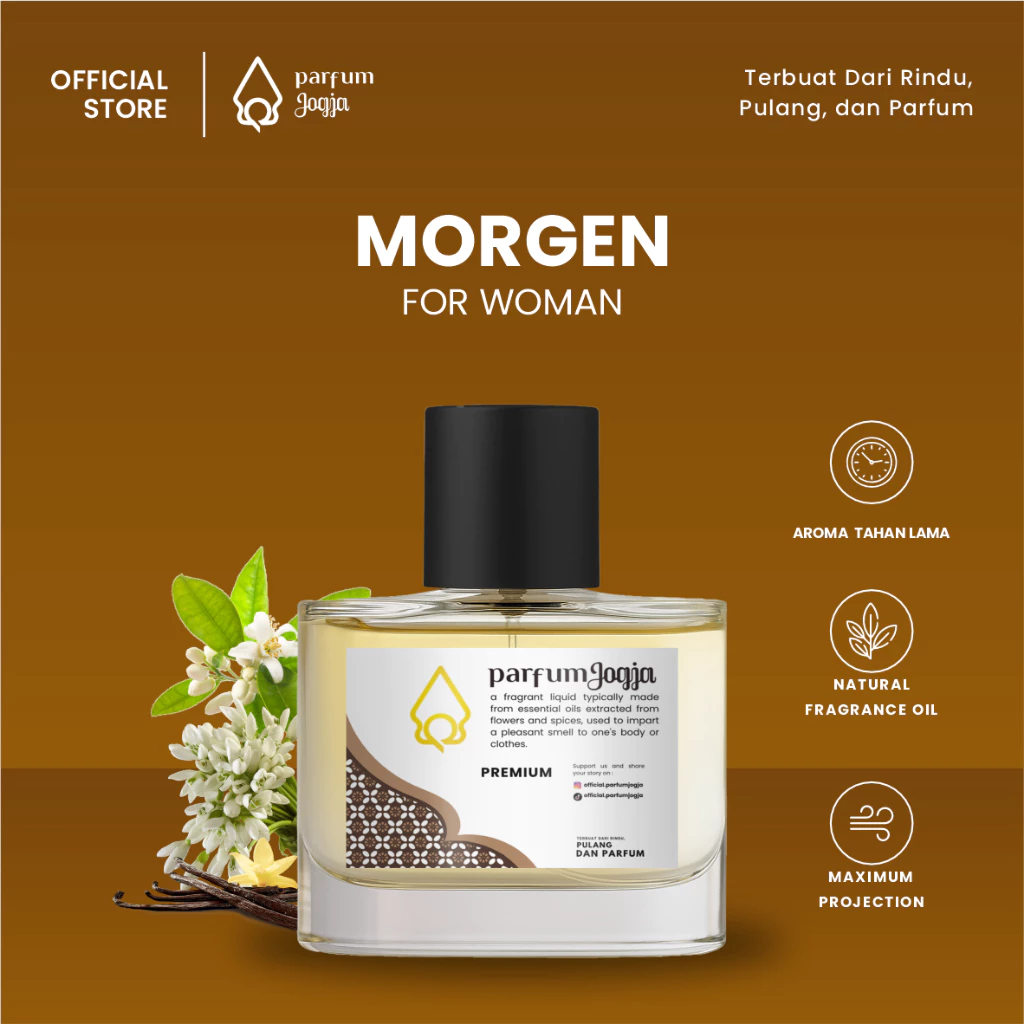 Parfum Jogja Malioboro - MORGEN - Premium - EDP - Aroma Floral & Citrus - Parfum Jogja