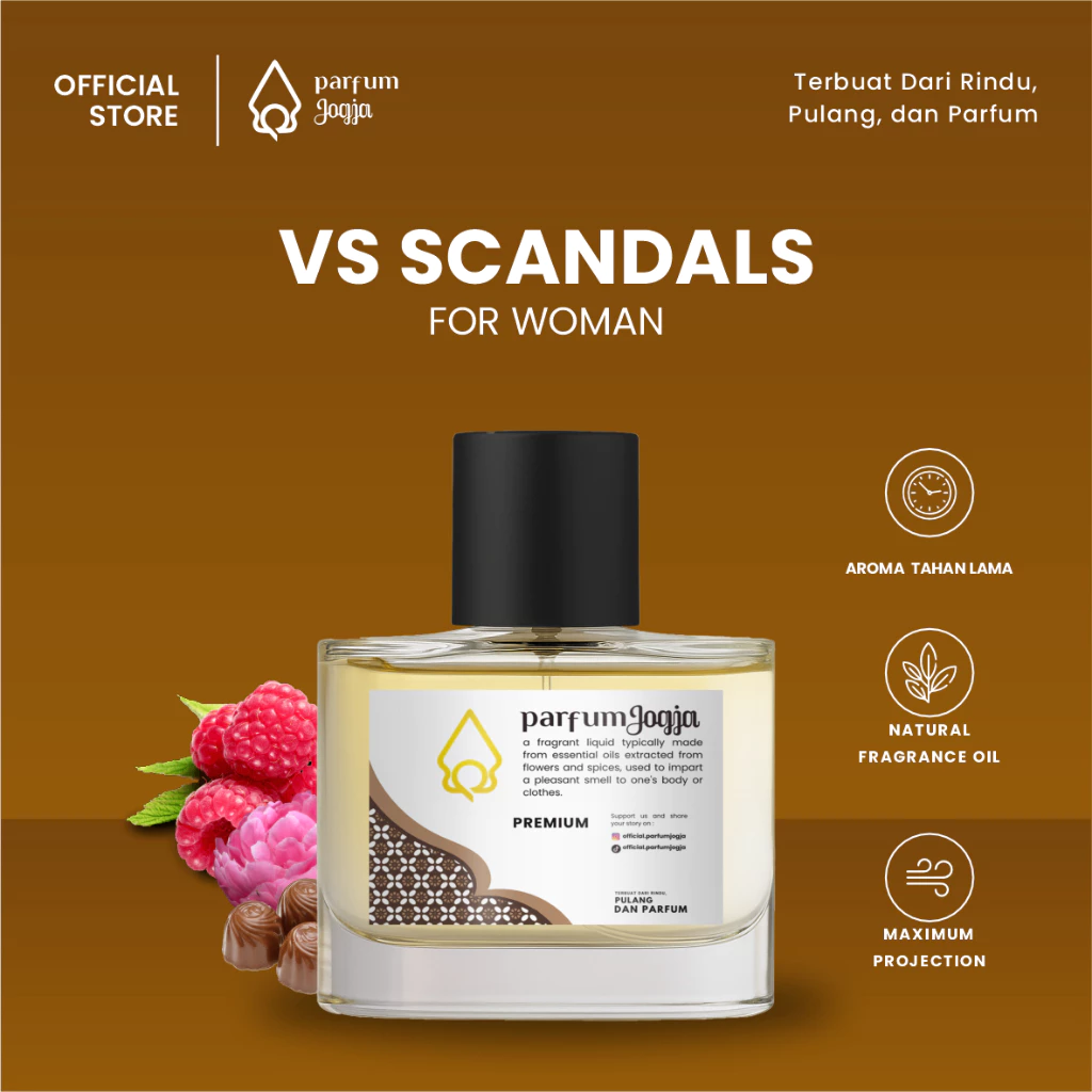 Parfum Jogja Malioboro - Wanita & Pria VS SCANDALS - Premium - EDP - Aroma Sweet & Floral - Parfum Jogja